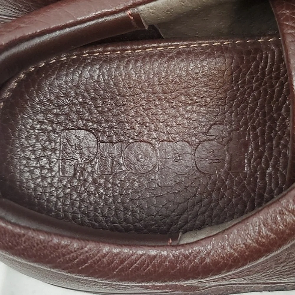 Propet Villager‎ Oxford Walking Shoe in Brown Pebbled Leather